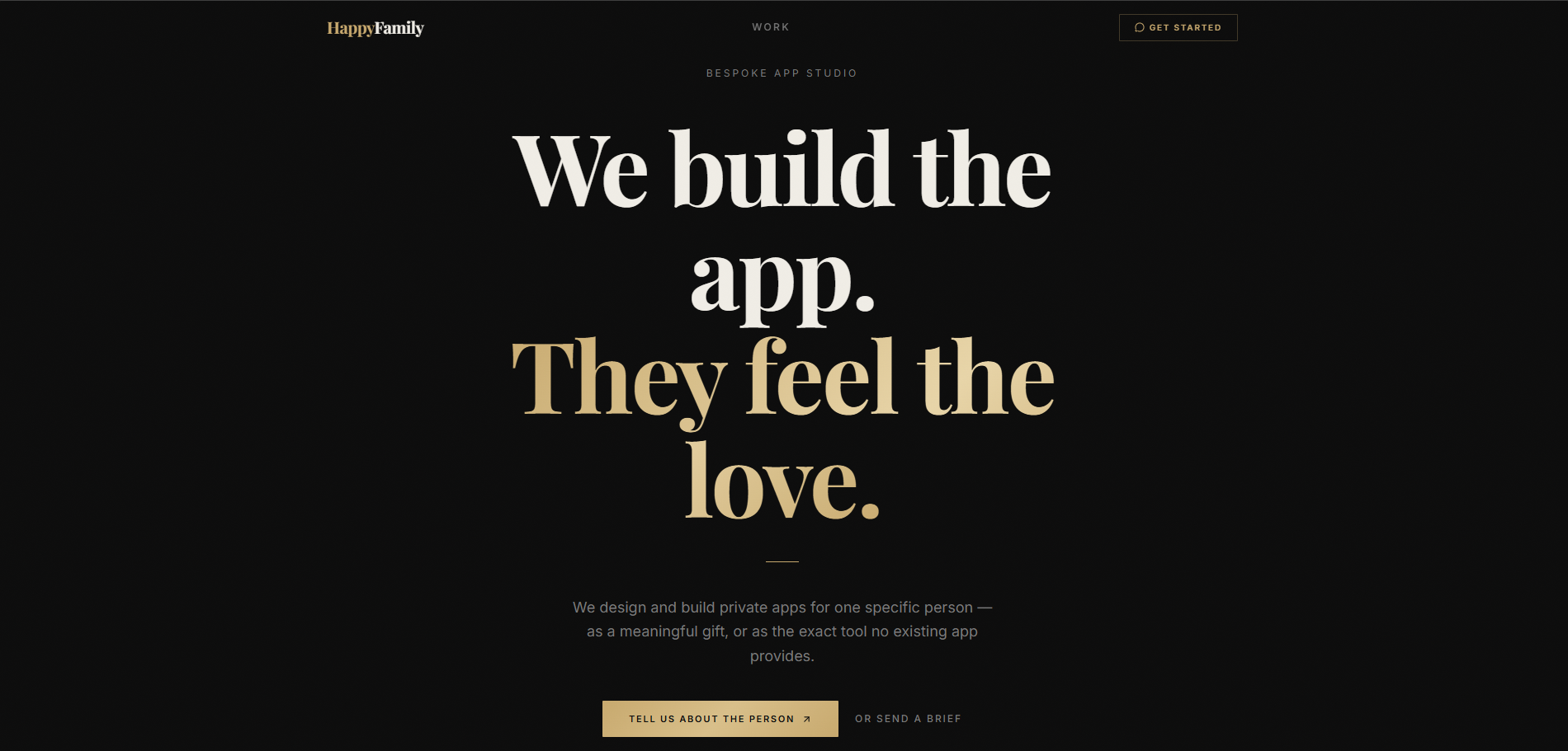 HappyFamily homepage screenshot